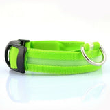 Nylon LED Pet Dog Collar Night Safety Luminous Fluorescent Collar - Weriion