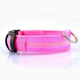 Nylon LED Pet Dog Collar Night Safety Luminous Fluorescent Collar - Weriion