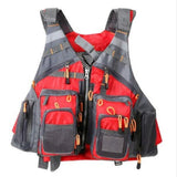 Outdoor Sport Fishing Life Jacket Safety Survival Utility Vest - Weriion