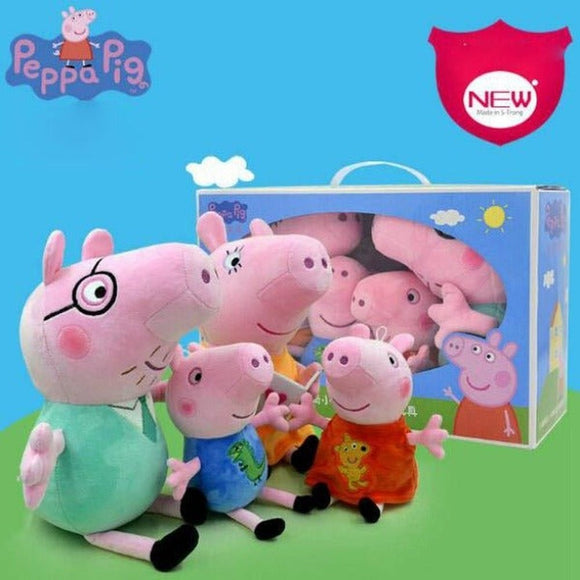 Peppa Pig 4pcs/set Family Plush Toys - Weriion
