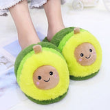 Plush Cartoon Avocado Slippers - Weriion