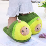 Plush Cartoon Avocado Slippers - Weriion