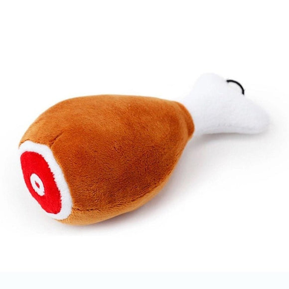 Plush Chicken Leg Dog Chew Toy - Weriion