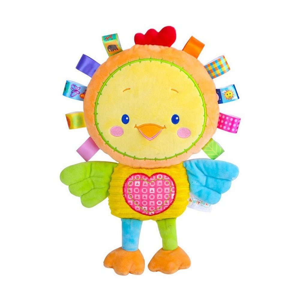 Plush Monkey Lion Duck Chicken Rattle For Children - Weriion