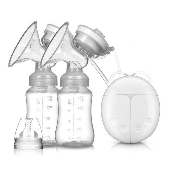 PP Plastic Electric Breast Pump With 2 Milk Bottles - Weriion
