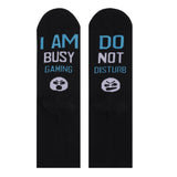 Printed DO NOT DISTURB BUSY GAMING Socks - Weriion