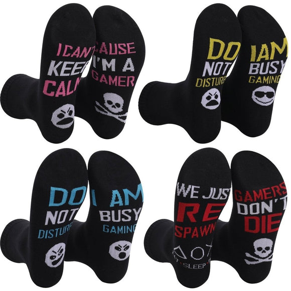 Printed DO NOT DISTURB BUSY GAMING Socks - Weriion