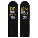 Printed DO NOT DISTURB BUSY GAMING Socks - Weriion