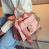 PU Leather Handbag With Chain For Women - Weriion