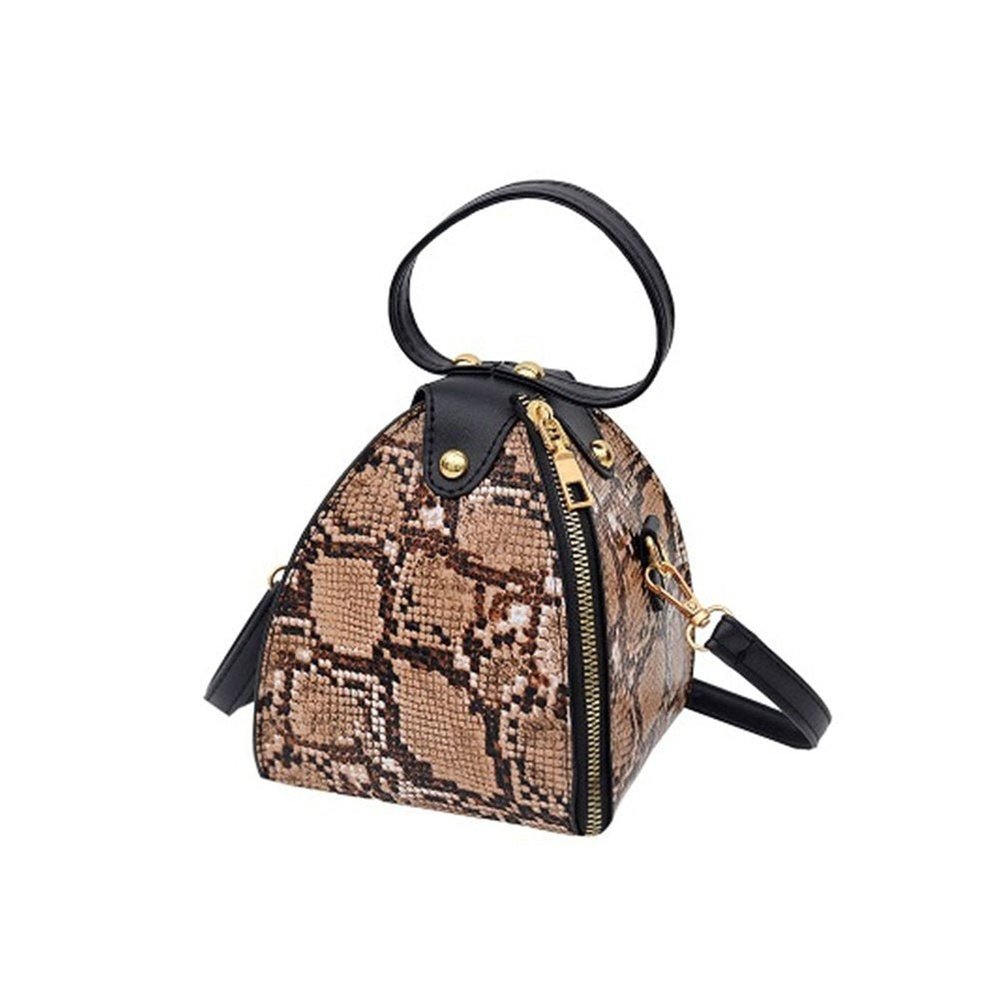 Pyramid Clutch Elegant Ladies Leopard Handbag - Weriion