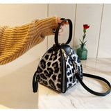 Pyramid Clutch Elegant Ladies Leopard Handbag - Weriion