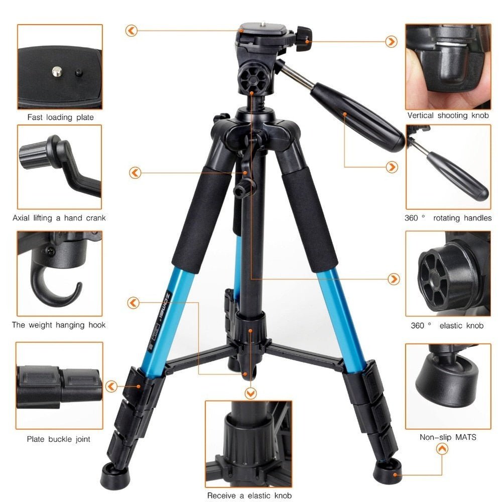 Q111 Camera Tripod & Pan Head for SLR DSLR Digital Camera - Weriion