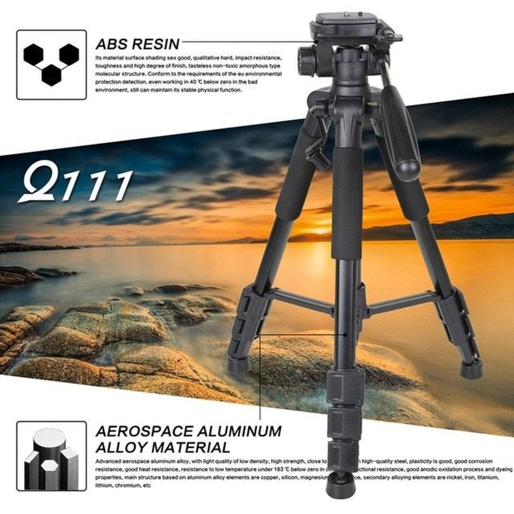 Q111 Camera Tripod & Pan Head for SLR DSLR Digital Camera - Weriion