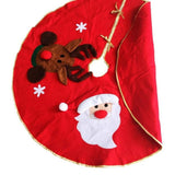 Red Christmas Tree Skirt - Weriion