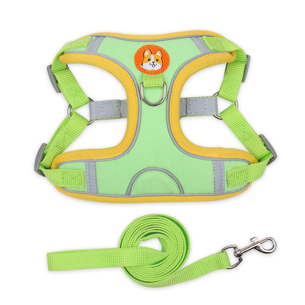 Reflective Harness With Dog Leash - Weriion