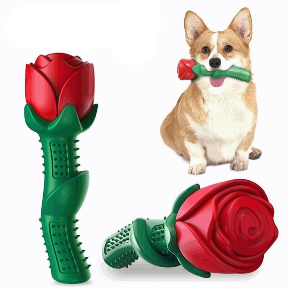 Rose Shaped Chew Toy For Dogs - Weriion