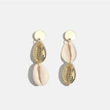 Round Shell Earrings For Women - Weriion