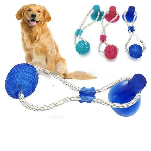 Rubber And Rope Chew Toy For Dogs - Weriion