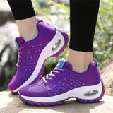 Running Shoes With Mesh Fabric Upper Material And Rubber Sole - Weriion