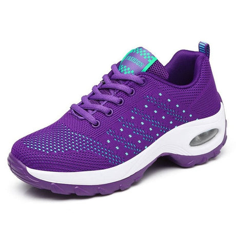 Running Shoes With Mesh Fabric Upper Material And Rubber Sole - Weriion