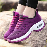 Running Shoes With Mesh Fabric Upper Material And Rubber Sole - Weriion