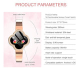 S6 Women Smart Wristband Waterproof Ip67 Smart Fitness Bracelet Heart Rate Blood Pressure Fitness Tracker Call Message Reminder - Weriion