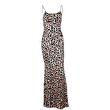 Sexy Leopard Pattern Sleeveless Dress - Weriion