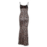 Sexy Leopard Pattern Sleeveless Dress - Weriion