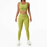 Slim Fit Gym Outfit For Women - Weriion