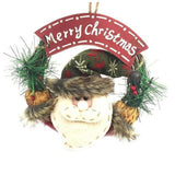 Snowman And Santa Christmas Wreaths - Weriion