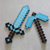 Soft EVA Foam Mosaic Minecraft Sword & Pickaxe Toys - Weriion