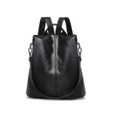 Soft Leather Anti-Theft Backpack - Weriion