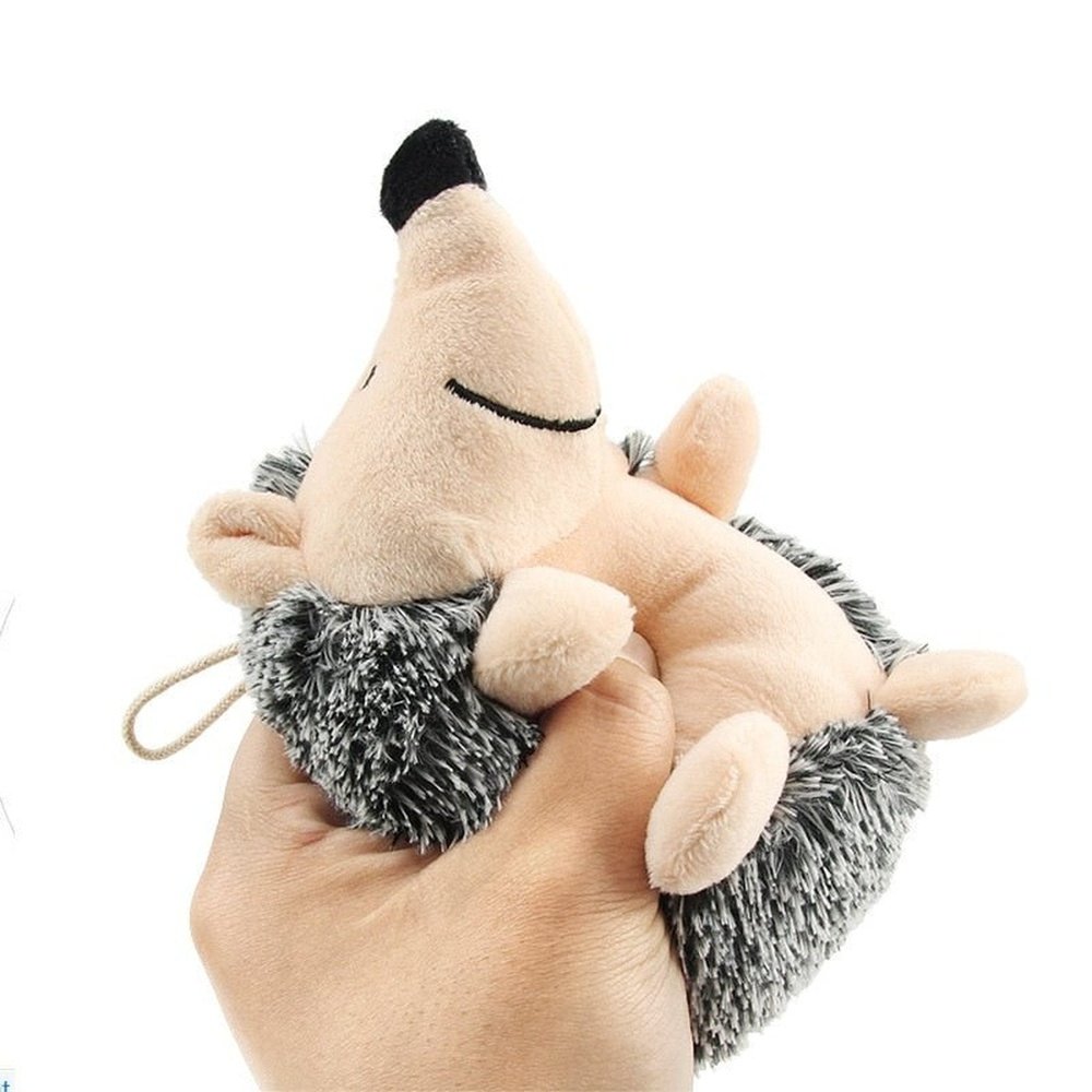 Soft Plush Squeaky Hedgehog Dog Chew Toys - Weriion