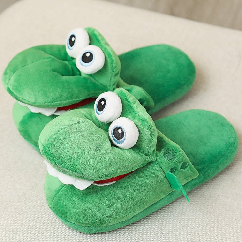 Soft & Warm Crocodile Indoor Slippers - Weriion