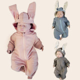 Spring Autumn Baby Rompers Cute Rabbit Outfit - Weriion