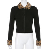 Spring Autumn Leopard Pattern Jacket For Women - Weriion