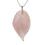 Stainless Steel Necklace With Special Leaf Pendant For Women - Weriion