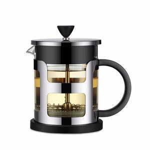 Stainless Steel Portable French Press Coffee Pot Tea Maker Machine With Strainer Filter - Weriion