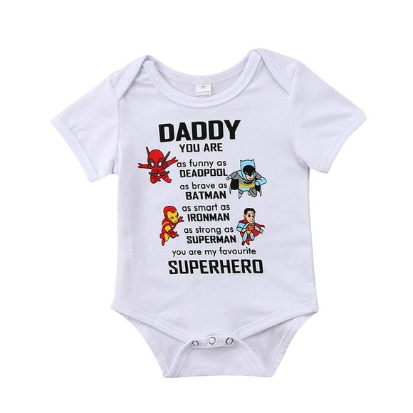 Superhero Romper Jumpsuit Unisex For Babies Between 0-18 Months - Weriion