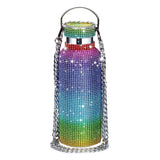 Thermos With Encrusted Diamonds & Chain - Weriion