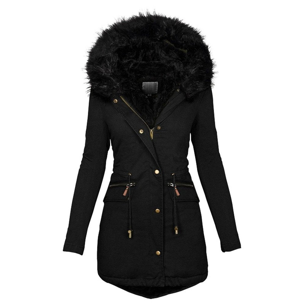 Thick Warm Close Fit Hooded Women's Winter Jacket - Weriion