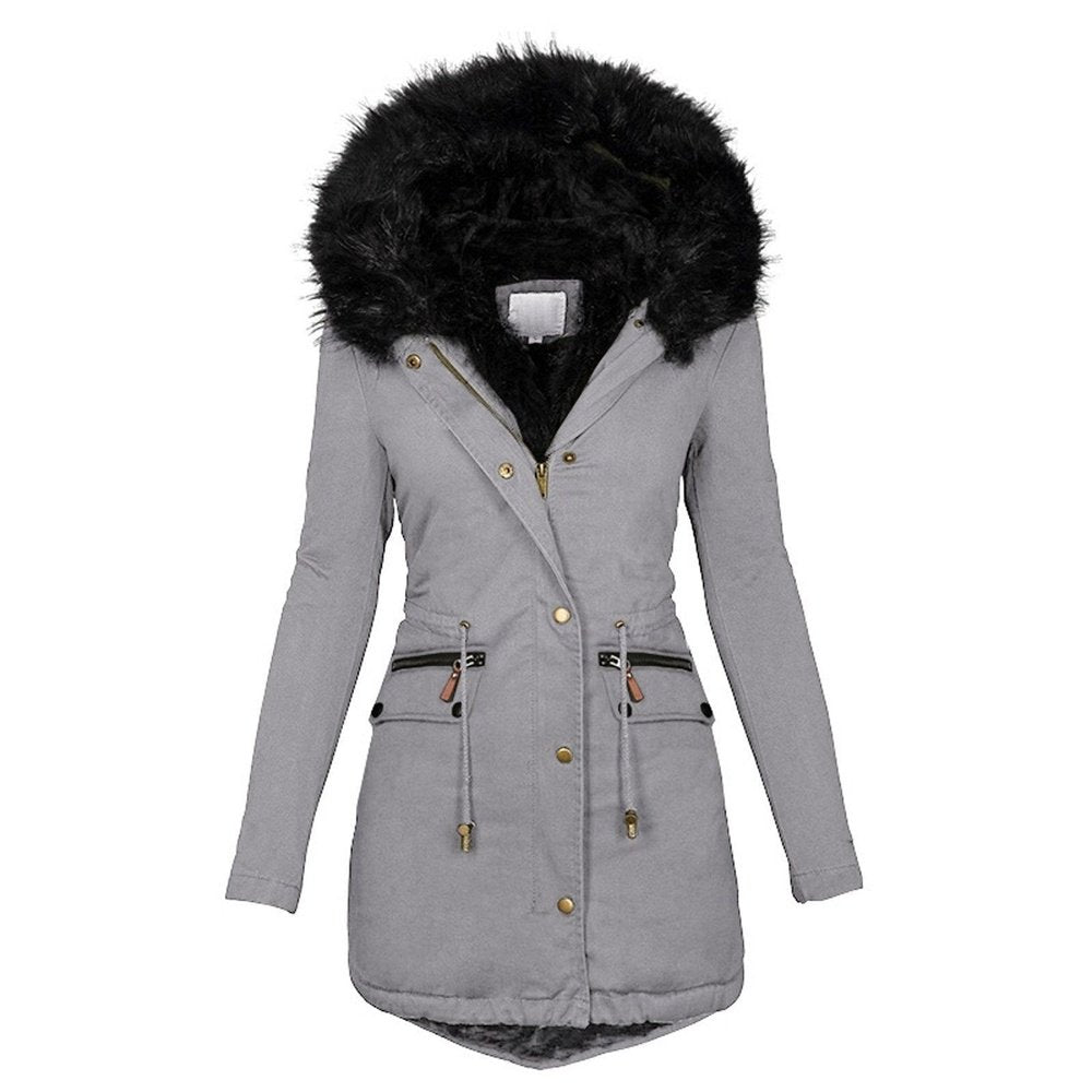 Thick Warm Close Fit Hooded Women's Winter Jacket - Weriion