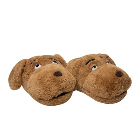 Thick & Warm Dog Themed Indoor Slippers - Weriion