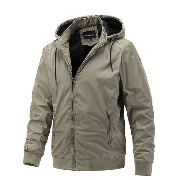 Thin Autumn & Spring Jacket with Removable Hood - Weriion