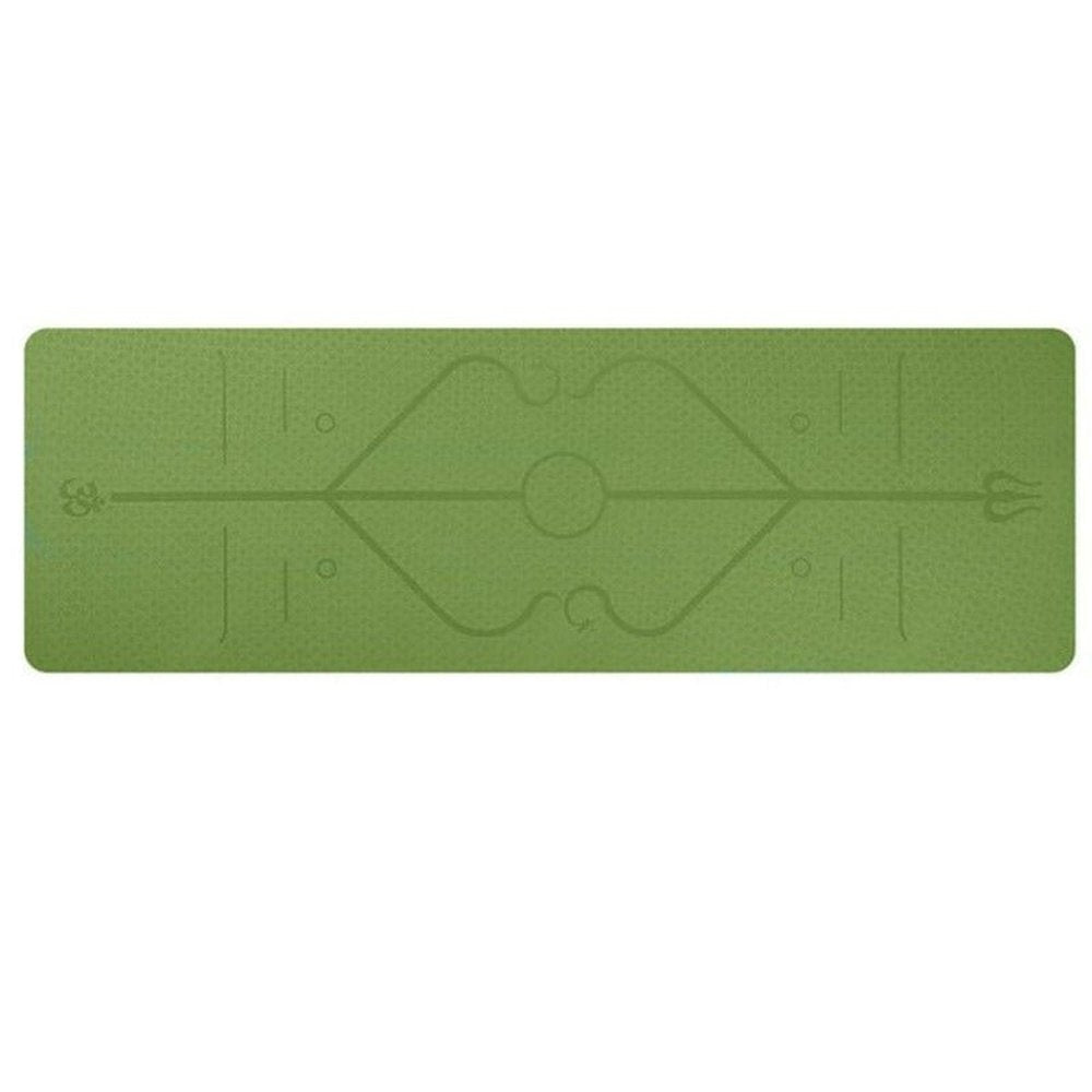 TPE Yoga Mat With Position Lines - Weriion