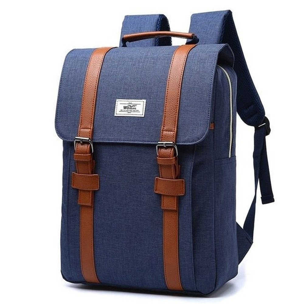 Unisex Canvas Fabric Large Capacity Backpack - Weriion