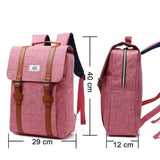 Unisex Canvas Fabric Large Capacity Backpack - Weriion