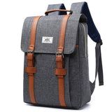 Unisex Canvas Fabric Large Capacity Backpack - Weriion