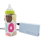 USB Milk Warmer Travel Stroller Insulated Bag Baby Nursing Bottle Heater - Weriion