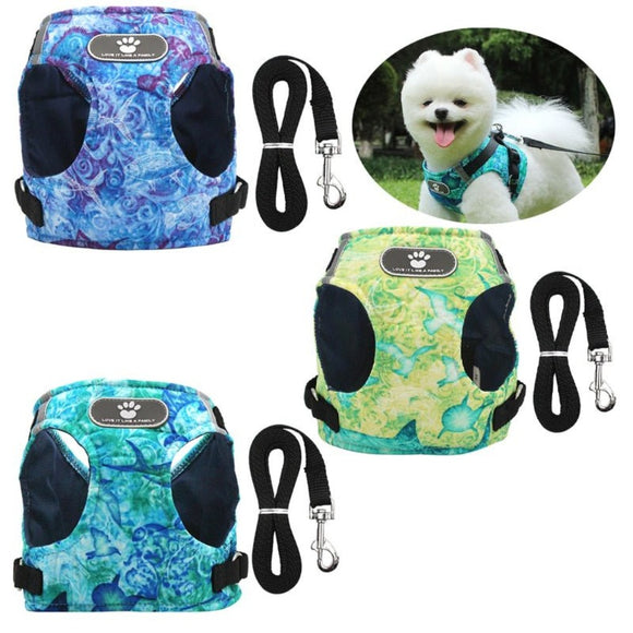 Warm Adjustable Reflective Winter Harness With Leash - Weriion